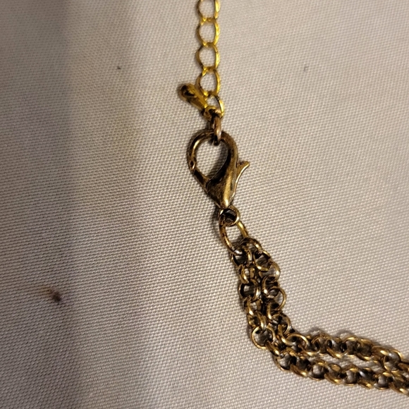 Floral design necklace green - Picture 2 of 9